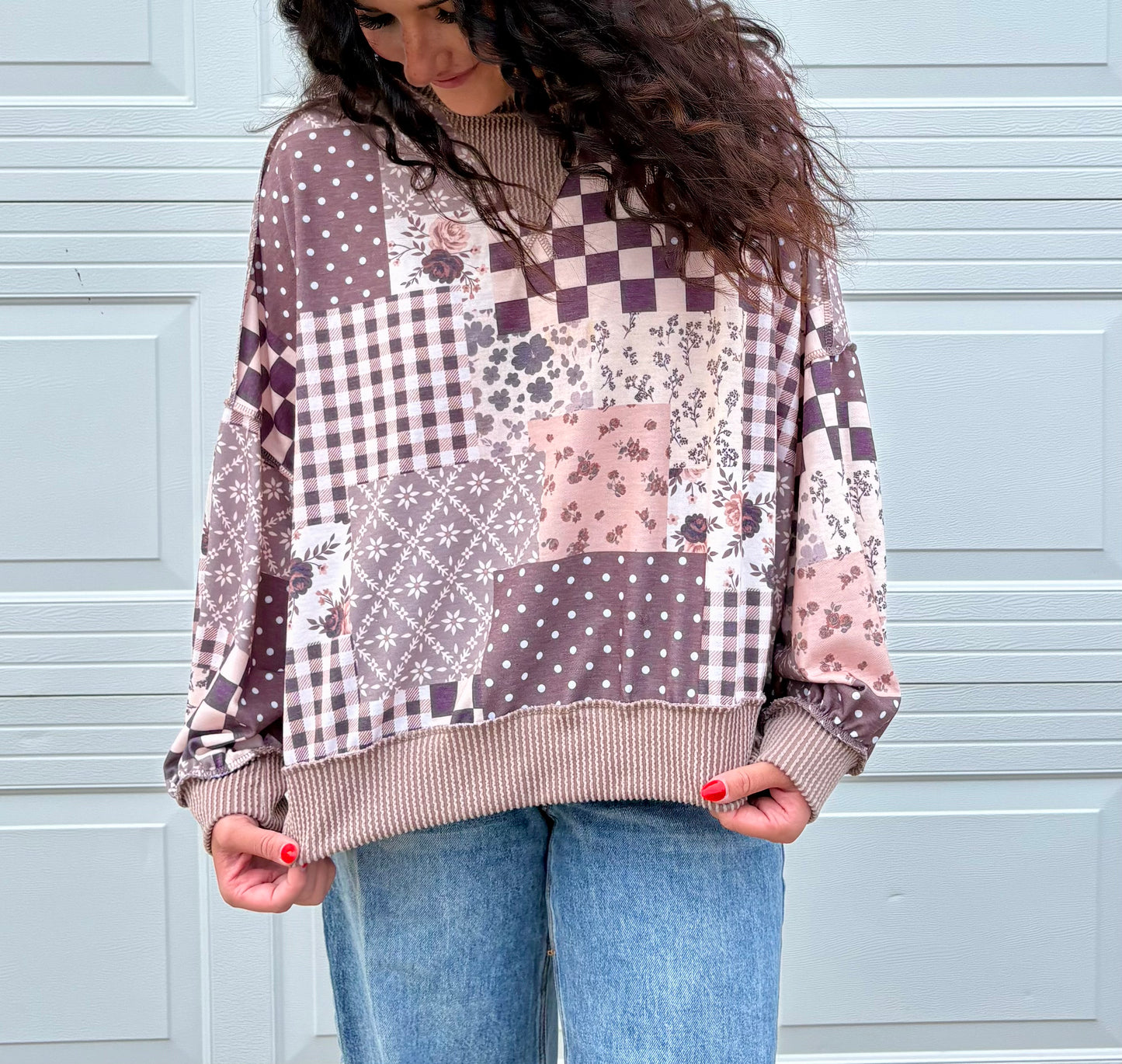 Patchwork pullover