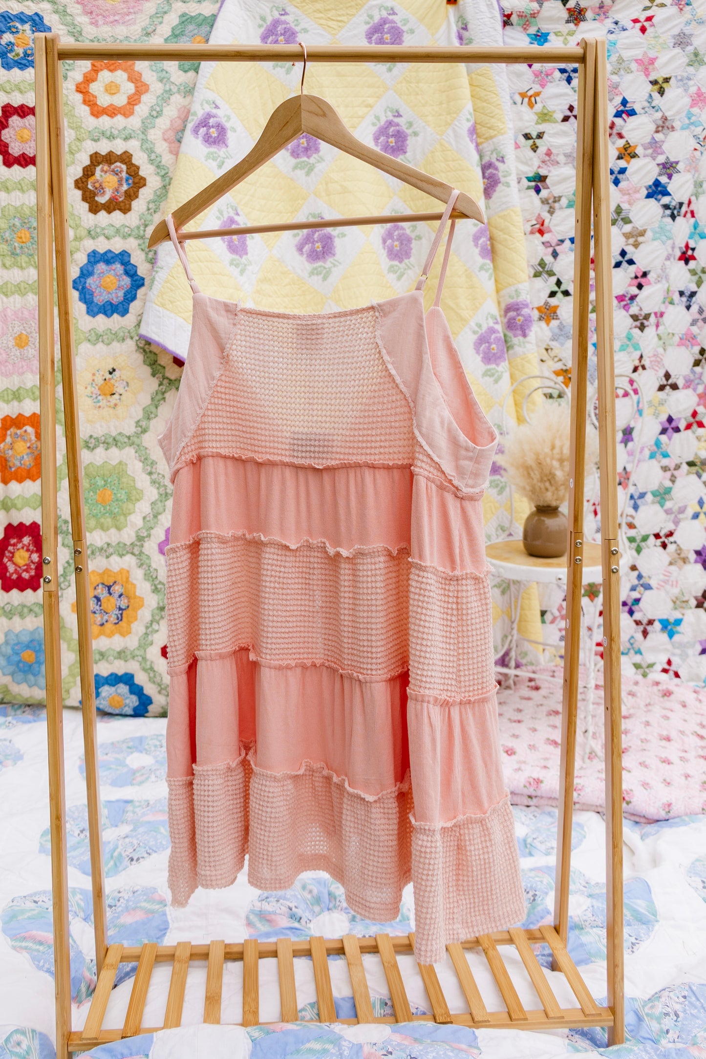 Garden Glow Front Tie Dress