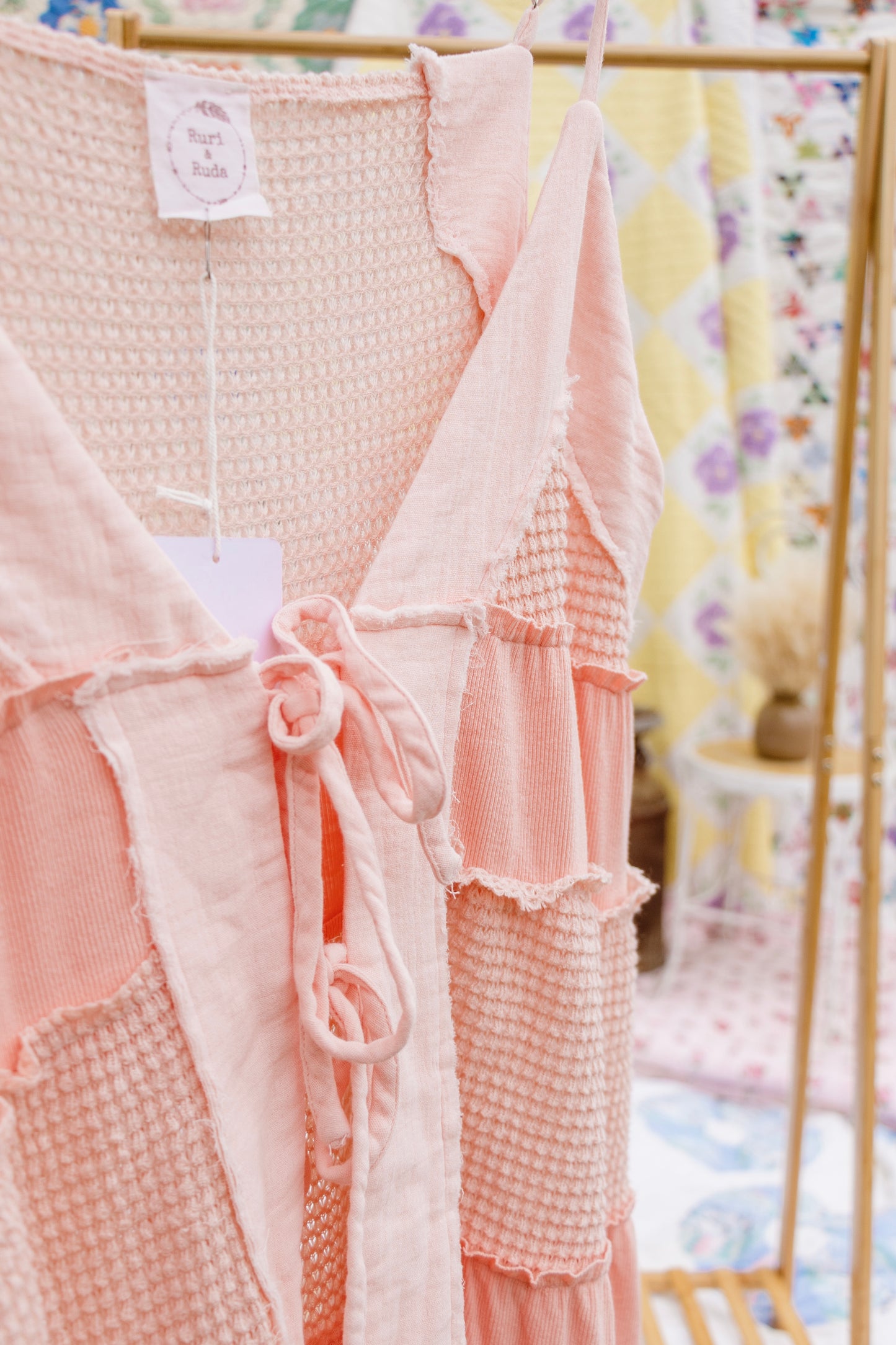 Garden Glow Front Tie Dress