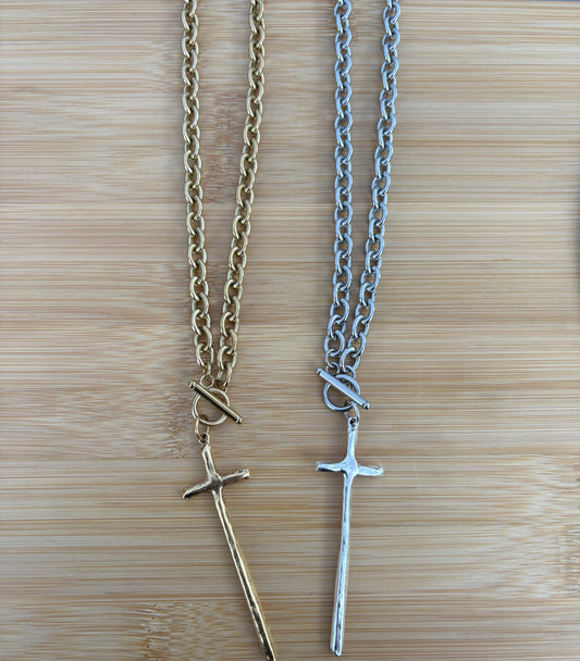 Dangle Cross Necklace